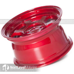 【最安値】 9SIX9 TE37 Style Wheels: SIX-1 Deep 15x8 4x100 Candy Red ウィッグ・エクステ