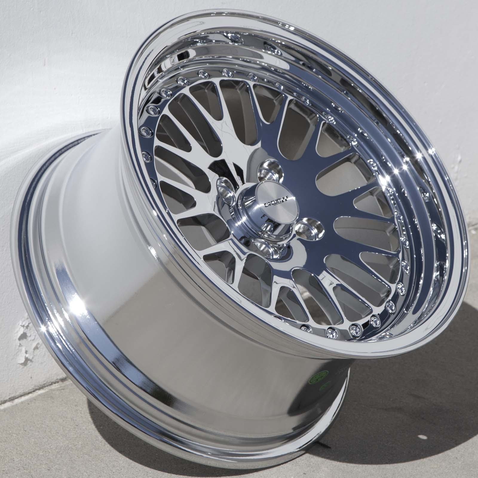 Circuit Performance Wheels: CP21 18x9.5 5x114.3 Silver/Machined