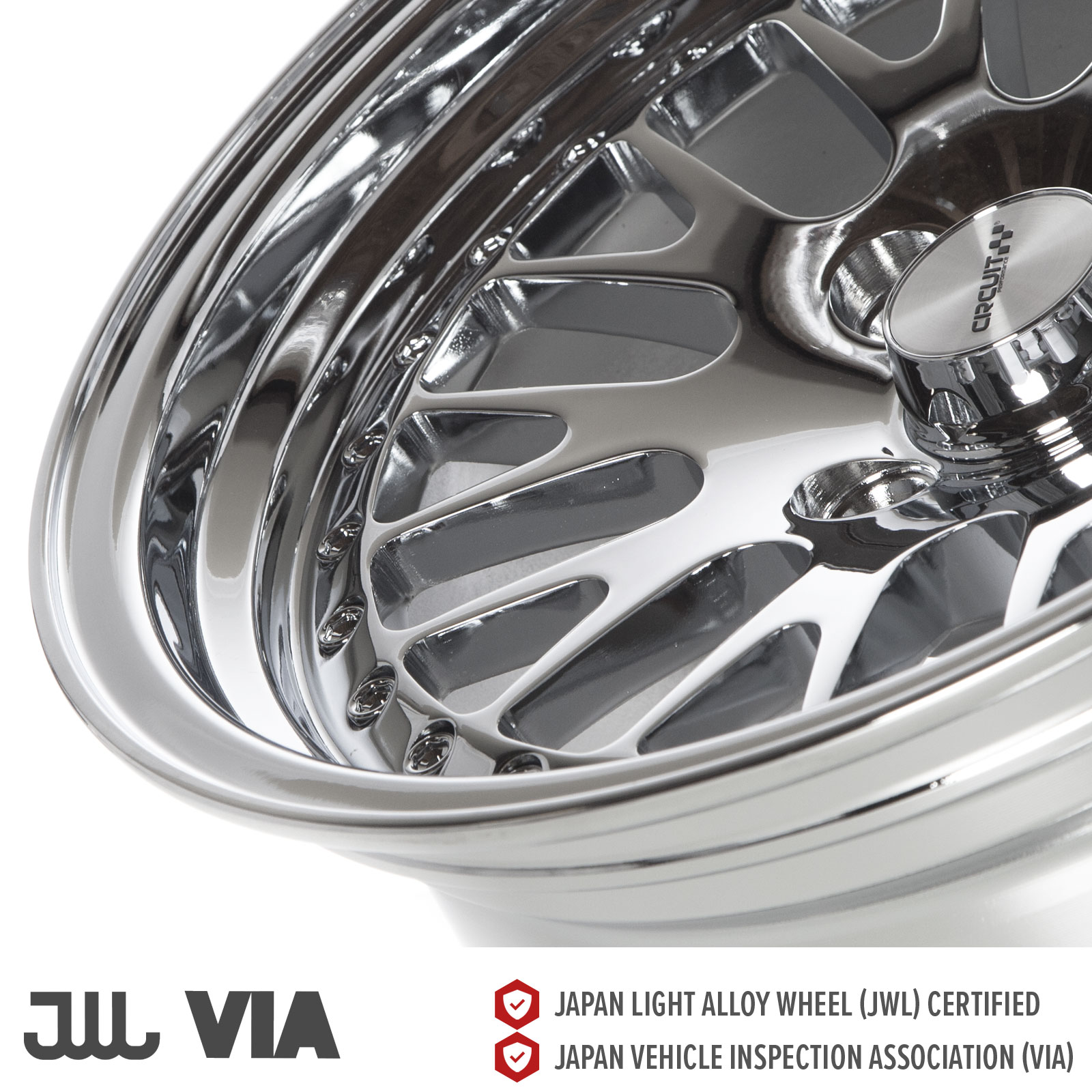 Circuit Performance Wheels: CP21 18x9.5 5x114.3 Silver/Machined