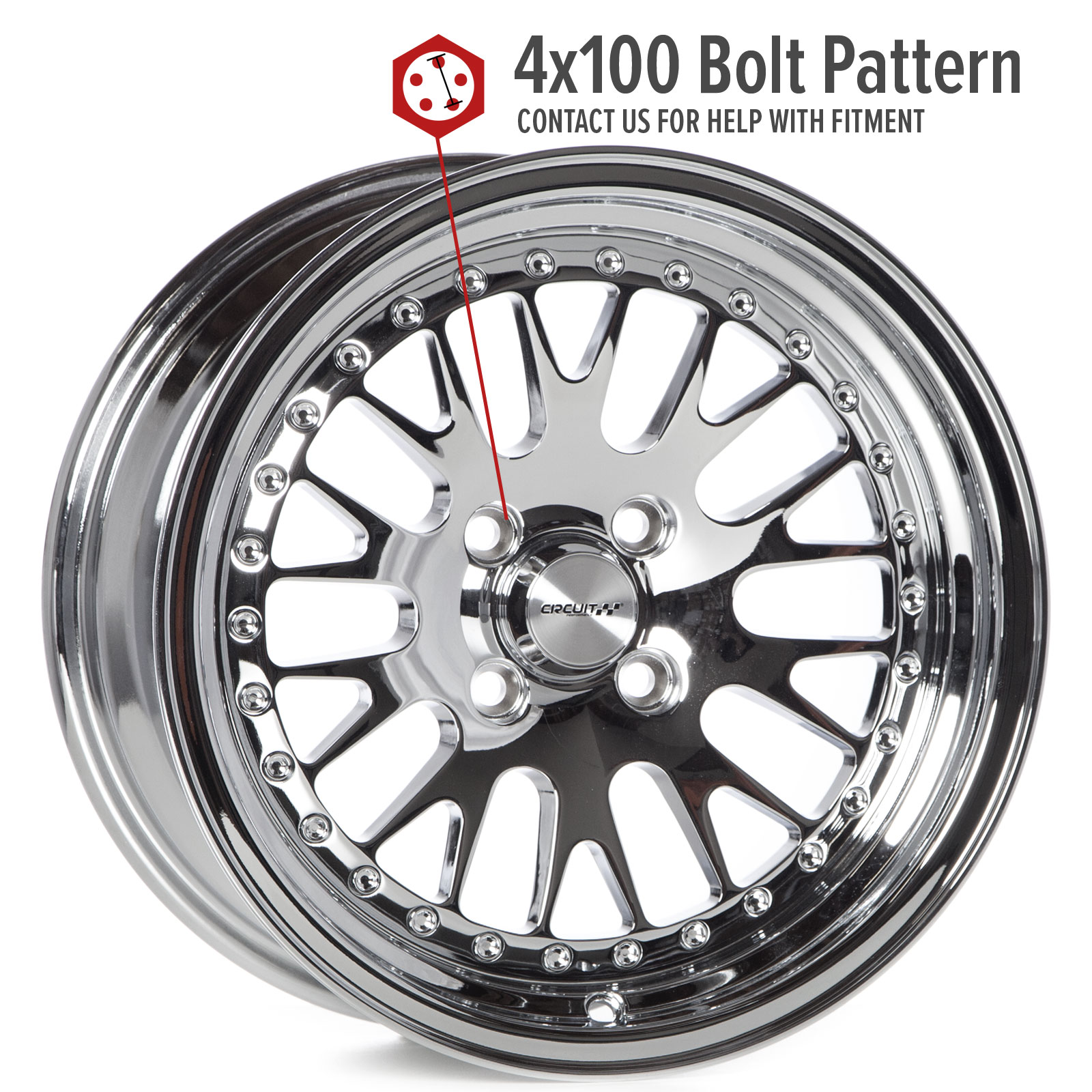 Circuit Performance Wheels: CP21 18x9.5 5x114.3 Silver/Machined