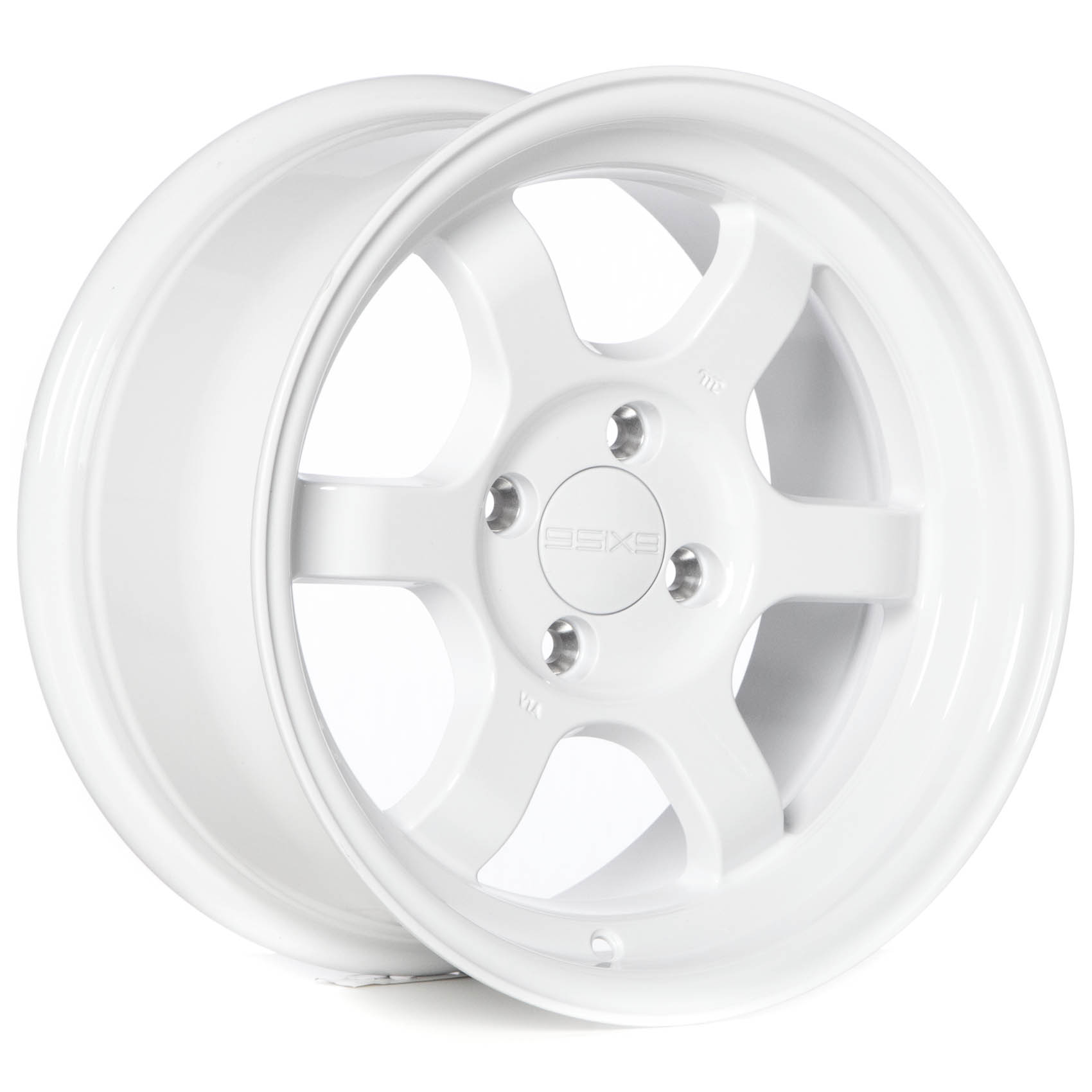 9SIX9 Wheels: SIX-1 Deep 15x8 4x100 Competition White Rims et20