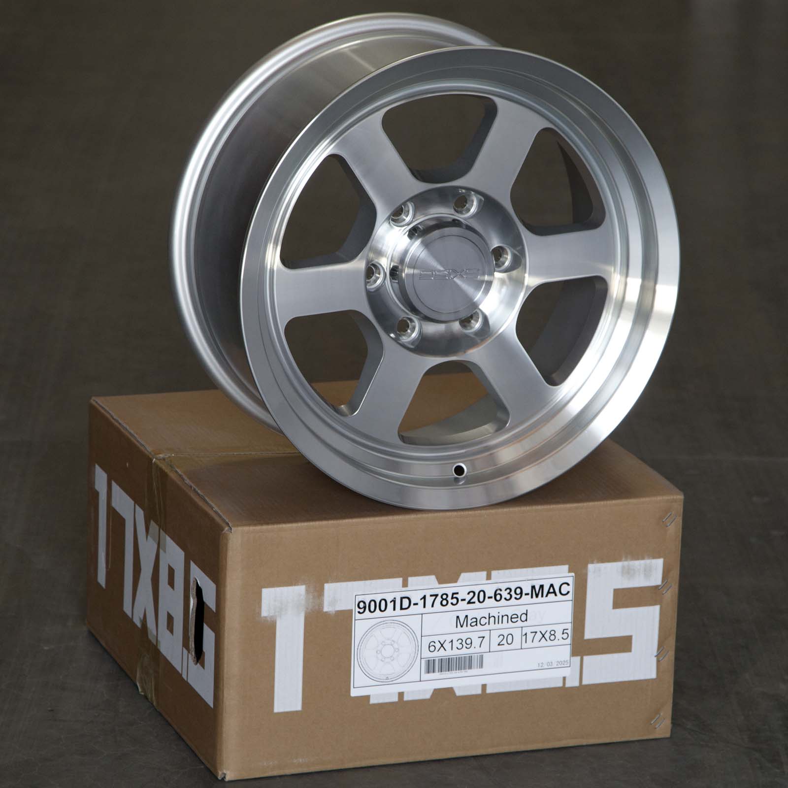 9SIX9 Wheels: SIX-1 Deep Truck 17x8.5 6x139.7 Machined Rims et20